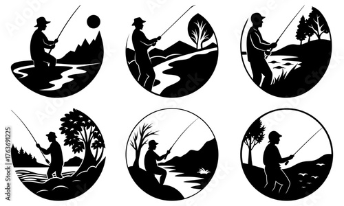 Fishing Silhouettes