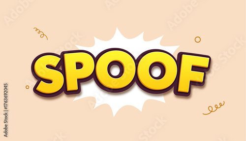 spoof editable text effect style yellow color