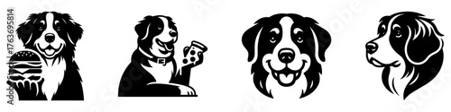 Bernese Mountain Dog Illustrations: A Collection of Artistic Dog Designs.