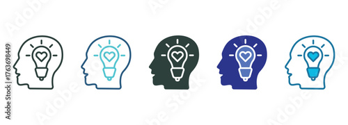 Inspiration Icon Set Multiple Style Of