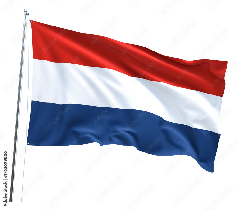 Naklejka premium A wave of Holland Flag 