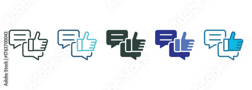 Feedback Icon Set Multiple Style Of