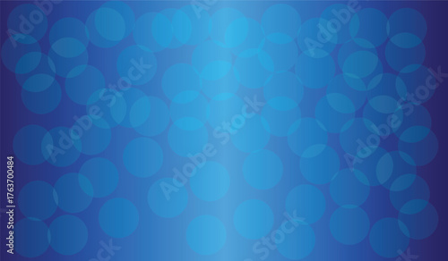 Abstract blue gradient background with soft bokeh circles and subtle pixelated texture