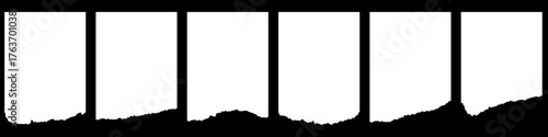 Ripped paper A4. Torn paper vector