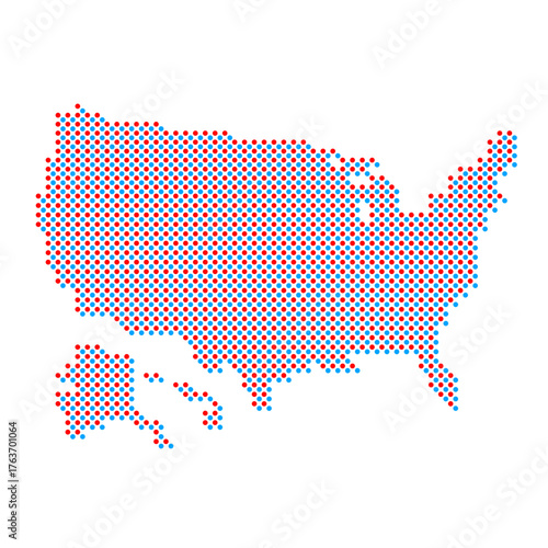 usa map dot. USA map vector