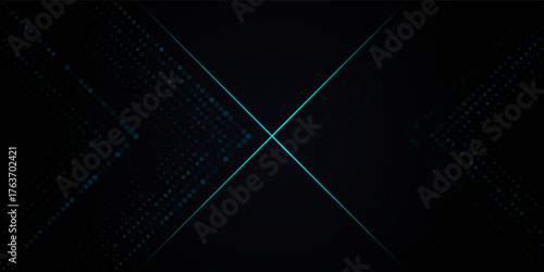 Arrows Light Blue Abstract Futuristic Speed on Black Background. Vector Illustration