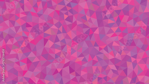 Vibrant abstract geometric mosaic pattern in shades of pink and purple.