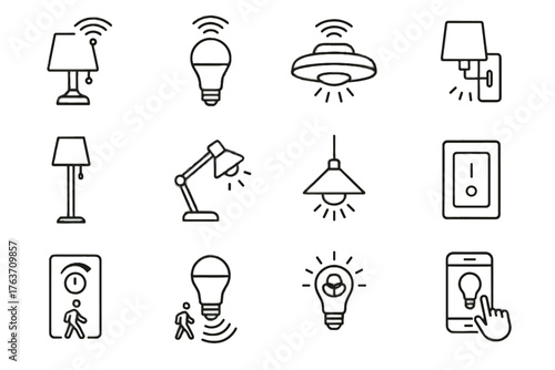 Icon intelli motion sconce ceiling sensor dimmer vector light led lamp