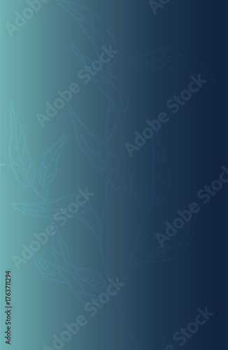 Abstract gradient of cool blue and teal colors transitioning smoothly from light to dark