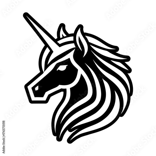 A filled style icon representing a pegacron face