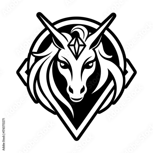 A filled style icon representing a pegacron mascot