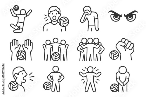 Hug vector eyes emotion burst icons excitement shout energy icon focused up