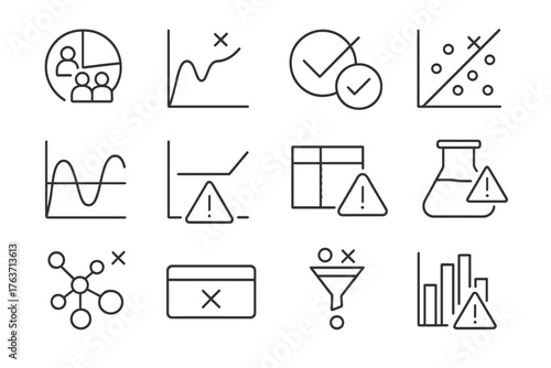Icons icon entry invalid analytics missing corrupted overfitting error negative vector data