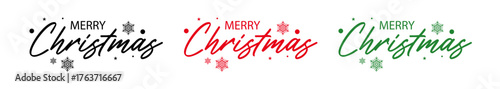 text Christmas Blessings hand written calligraphy lettering. handmade vector illustration. Fun brush ink typography for photo overlays, t-shirt print, flyer, poster design 