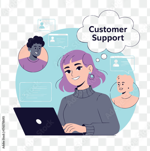 Customer Support Agent and Online Communication