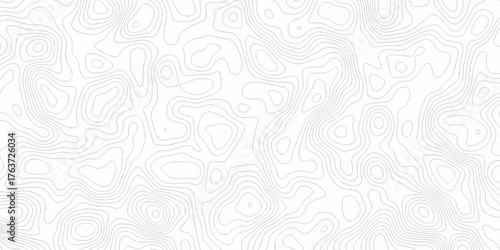 Minimal Lines Topographic contour black lines grid map seamless pattern. Geographic mountain relief. Abstract lines background. Contour maps. illustration, Topo contour map design.	