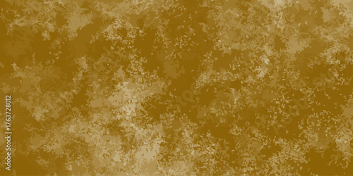 Textured Golden Brown Abstract Background Grunge Wall Vintage Design Distress Wallpaper. Gold Painted Background. Golden Abstract decorative paper texture background for artwork - Illustration.

