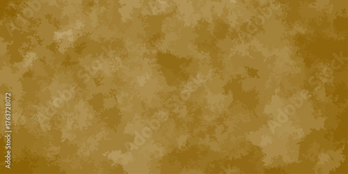 Textured Golden Brown Abstract Background Grunge Wall Vintage Design Distress Wallpaper. Gold Painted Background. Golden Abstract decorative paper texture background for artwork - Illustration.

