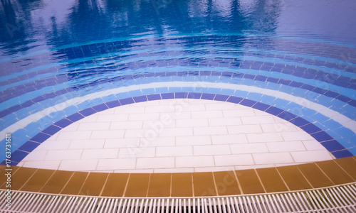 Obraz na plátně View of swimming pool floor
