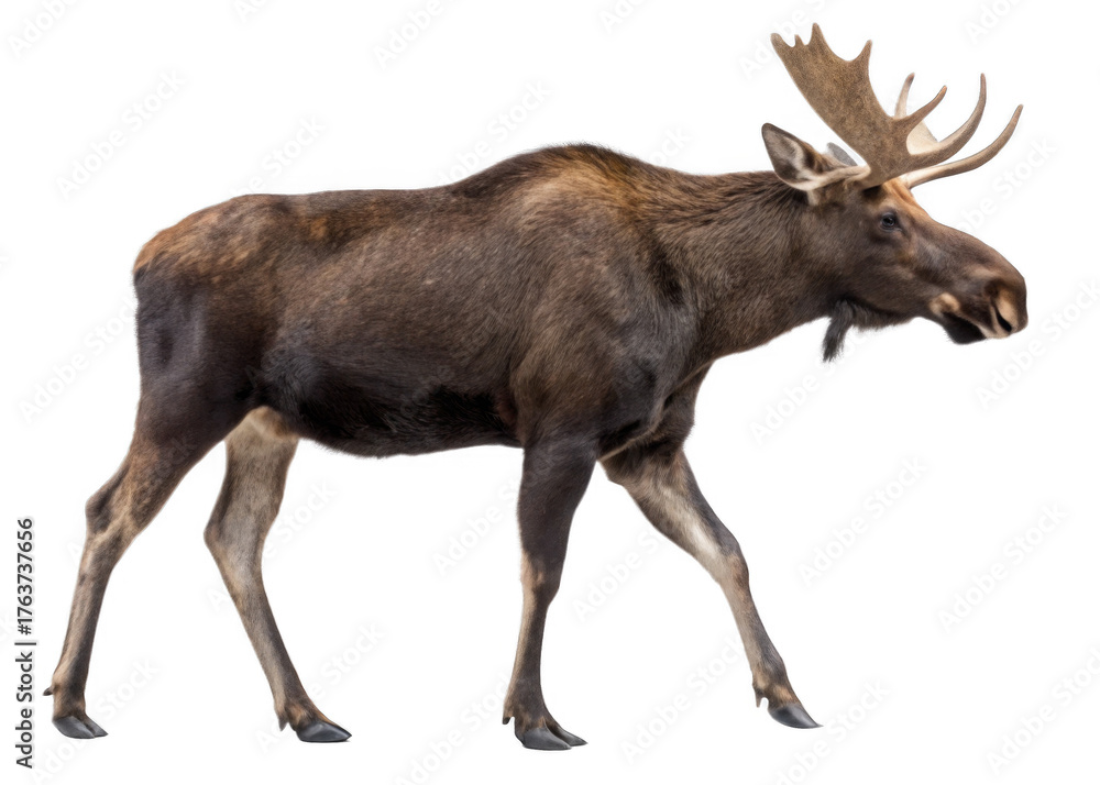 Obraz premium Moose isolated on a transparent background.
