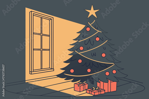 Star atop the tree, guiding hope