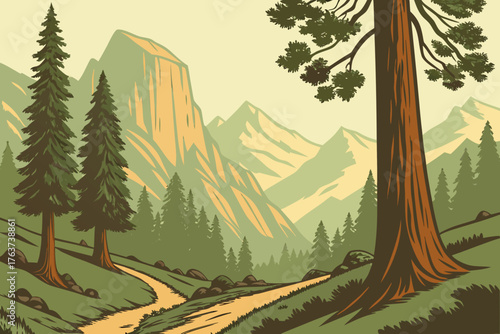 Sequoia National Park, California offers giant trees, forest trails, and mountain backdrops.