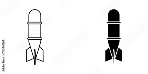  explosive device icon white on background