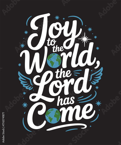 Beautiful Christian Christmas Design Featuring Cross, Nativity Scene, Holy Night Star, and Peace on Earth Typography for Faith-Based Holiday Greeting, Bible Verse Quote, Jesus Birth Celebration Art