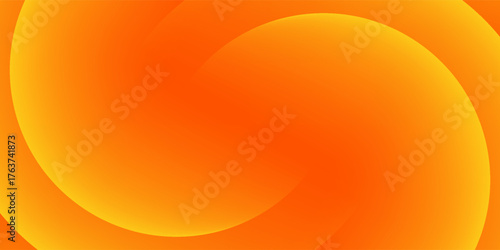 Abstract orange background with circles. Vector