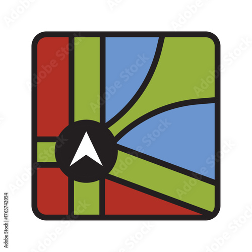 Location or map pin icon symbol. vector illustration
