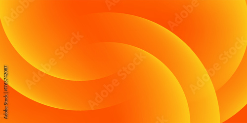 Abstract orange background with circles. Vector