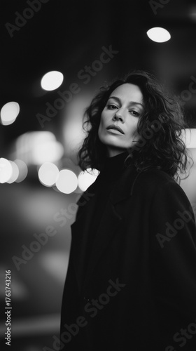 Urban portrait of elegant young man standing beside concrete wall under afternoon light, showcasing minimal street style and confident expression with refined editorial aesthetic.