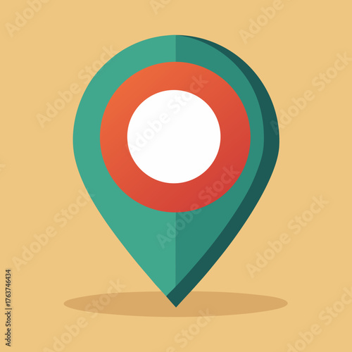 Map Pin Icon – Location Marker Symbol for Navigation and GPS
