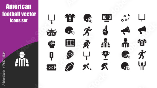American football icons 