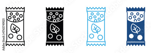 WebEnergizing snack bar icons for your health and wellness brand, a vibrant collection of healthy treat wrappers perfect for nutrition blogs and promotional materials, fueling a healthy lifestyle