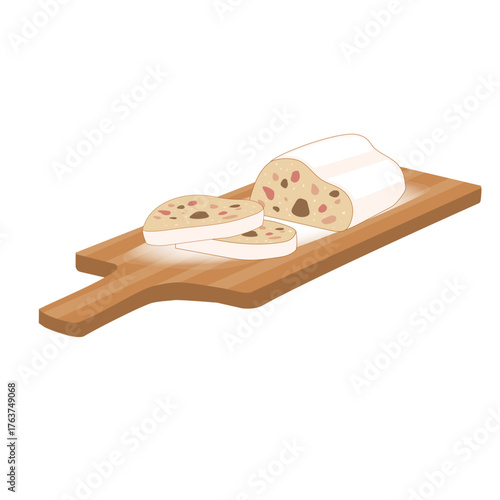 シンプルなシュトーレンのイラスト