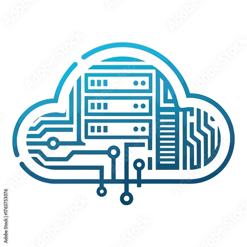 Modern cloud computing design for technology businesses needing secure data networks and scalable online infrastructure services with reliable data storage