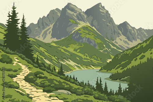 Tatra Mountains, Poland offers alpine lakes, forests, and rugged trails.