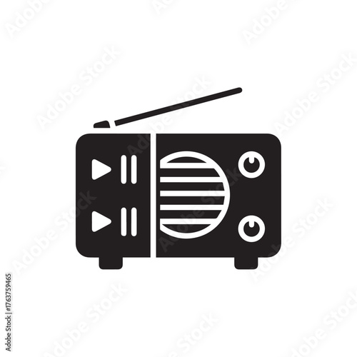 "Music Player or Radio Icon"