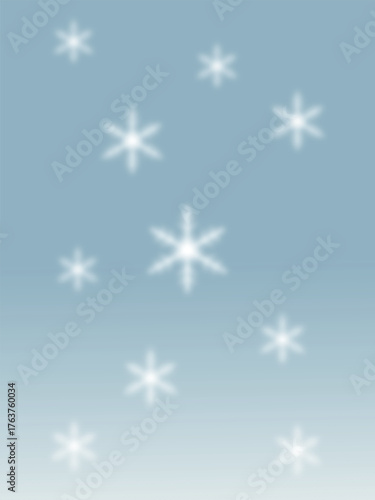 Snowflakes Falling Gradient Background