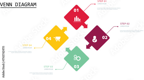 Infographic Venn diagram chart