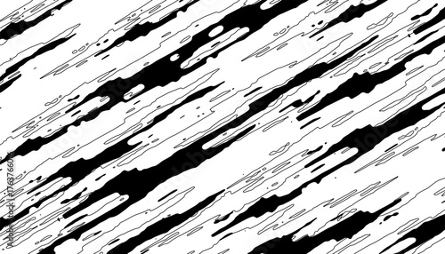 Black and white abstract splatter pattern for sporty background and design element. Vector Format Illustration 