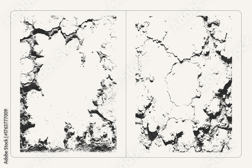 Granular stone vector texture – dusty cracked grain surface for grunge backgrounds, posters, and modern design elements.
