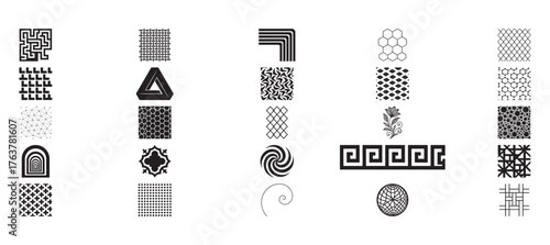 Geometric Patterns and Abstract Design Elements Keywords: geometric patterns, abstract shapes