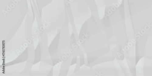 Abstract white paper crumpled panorama white paper texture background, crumpled pattern texture fabric scrapbook...	