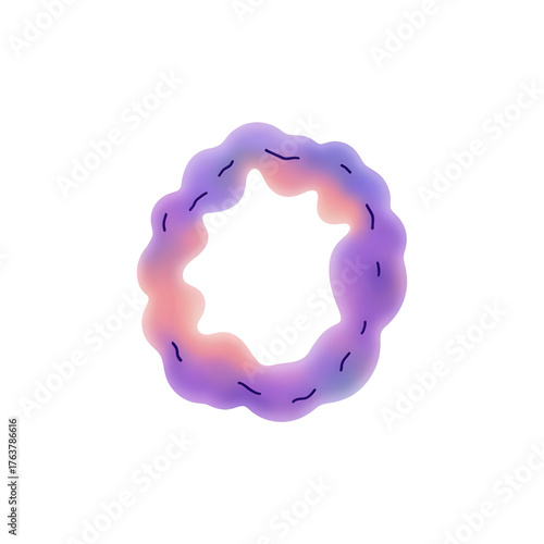 Abstract Gaseous Nebula Frame Vector