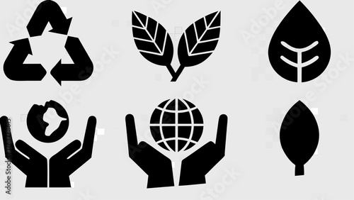 Protecting our planet with eco friendly symbols for sustainability and conservation initiatives