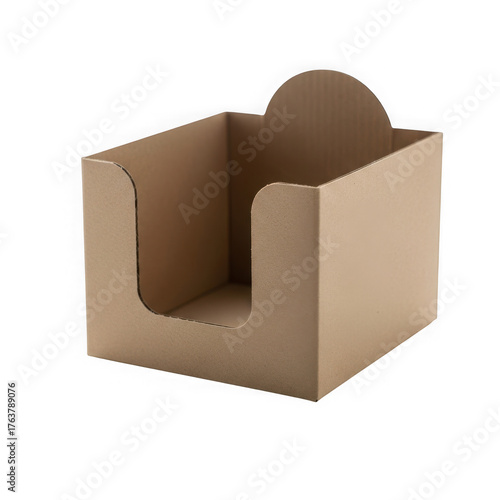 Cardboard display box isolated on transparent background isolated on transparent background