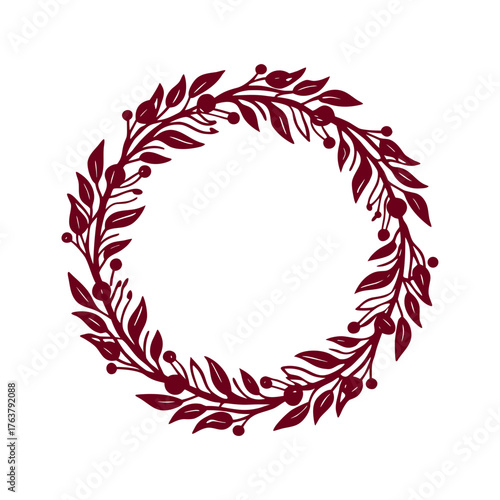 Elegant Laurel Wreath Circle for Monogram Design Laurel wreath full circle perfect for surrounding a monogram