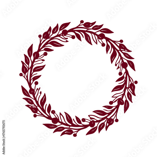 Elegant Laurel Wreath Circle for Monogram Design Laurel wreath full circle perfect for surrounding a monogram
